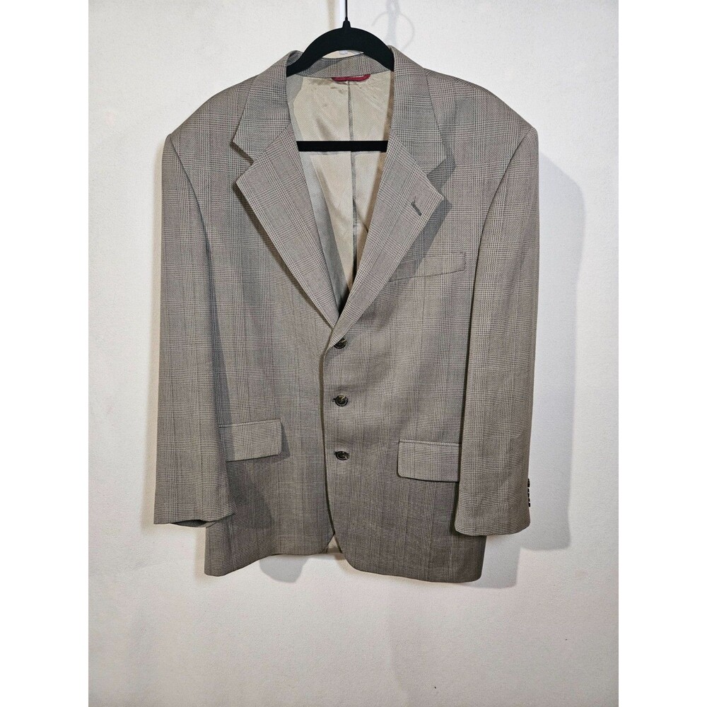 Jos. A. Bank Gray Jacket Blazer Men’s Size 42R 100% Pure Wool